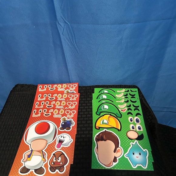 Mario Make A Face Stickers 32 Sheets Party Favor - Picture 3 of 3